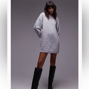 Cozy Gray Sweater Dress